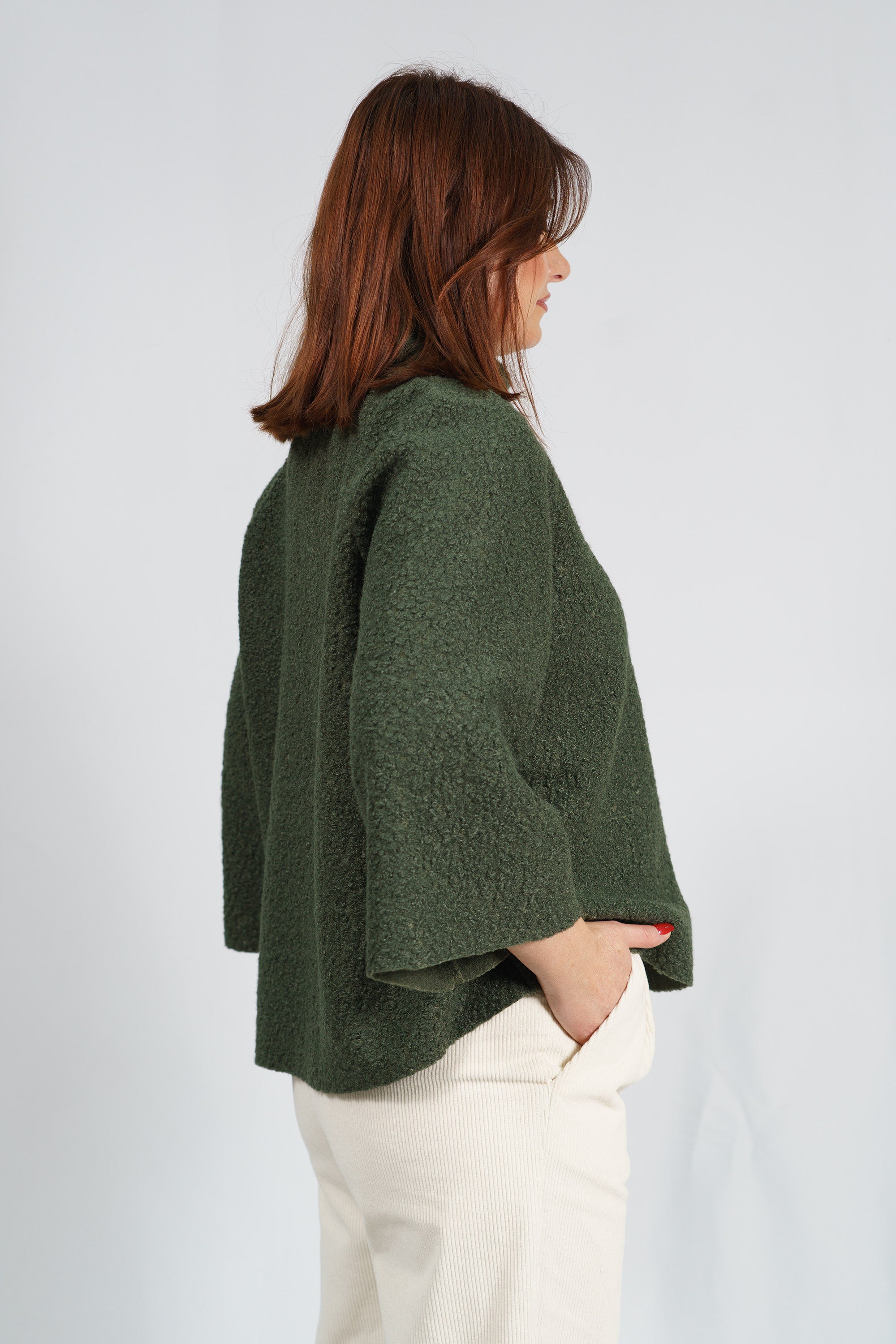 Chaqueta Bouclé Verde