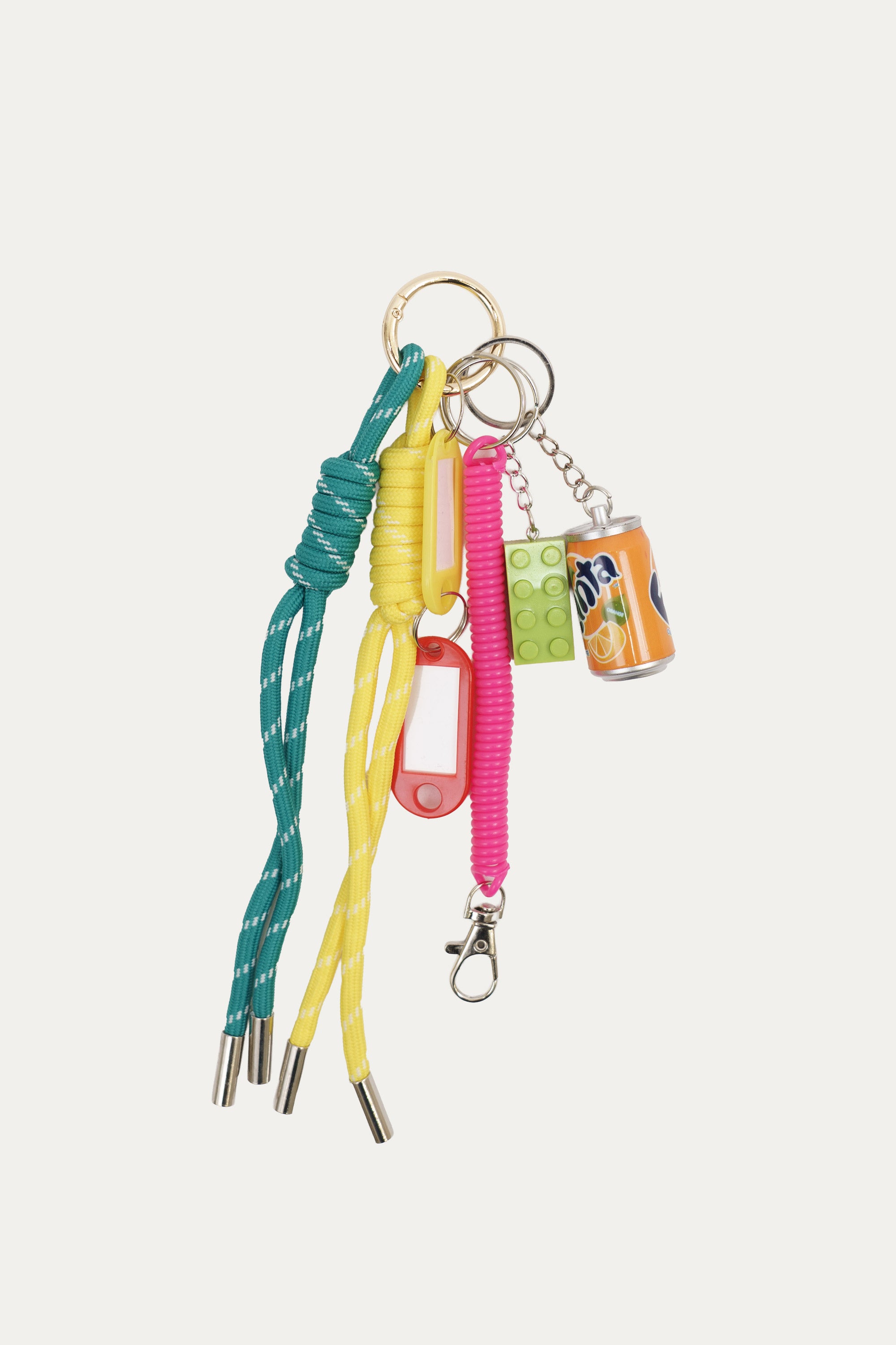 Colgante para bolso Multicolor con charms decorativos