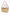 Bolso shopper beige grande estructurado para mujer
