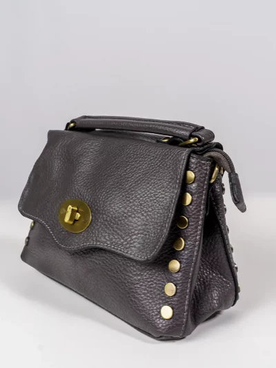 bolso gris mujer con asa superior