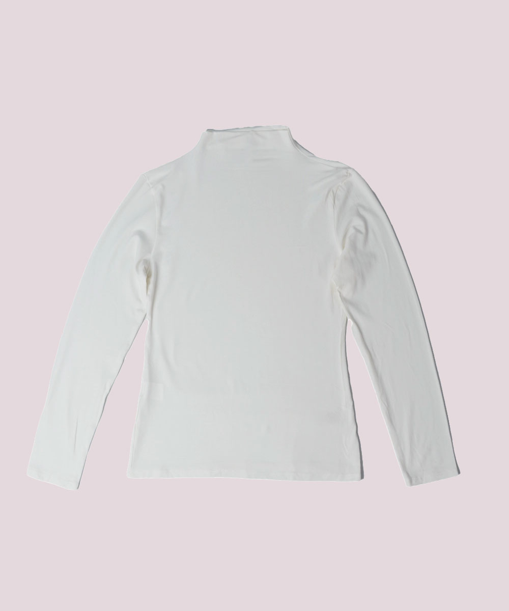 2201-3-b | elevee. Es Camiseta cuello alto blanco elevee Es