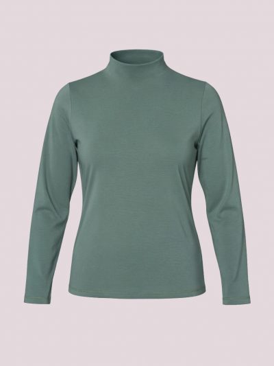 Camiseta cuello alto - Verde