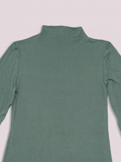 Camiseta cuello alto   verde  elevee Es