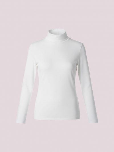 Camiseta cuello alto   blanco  elevee Es