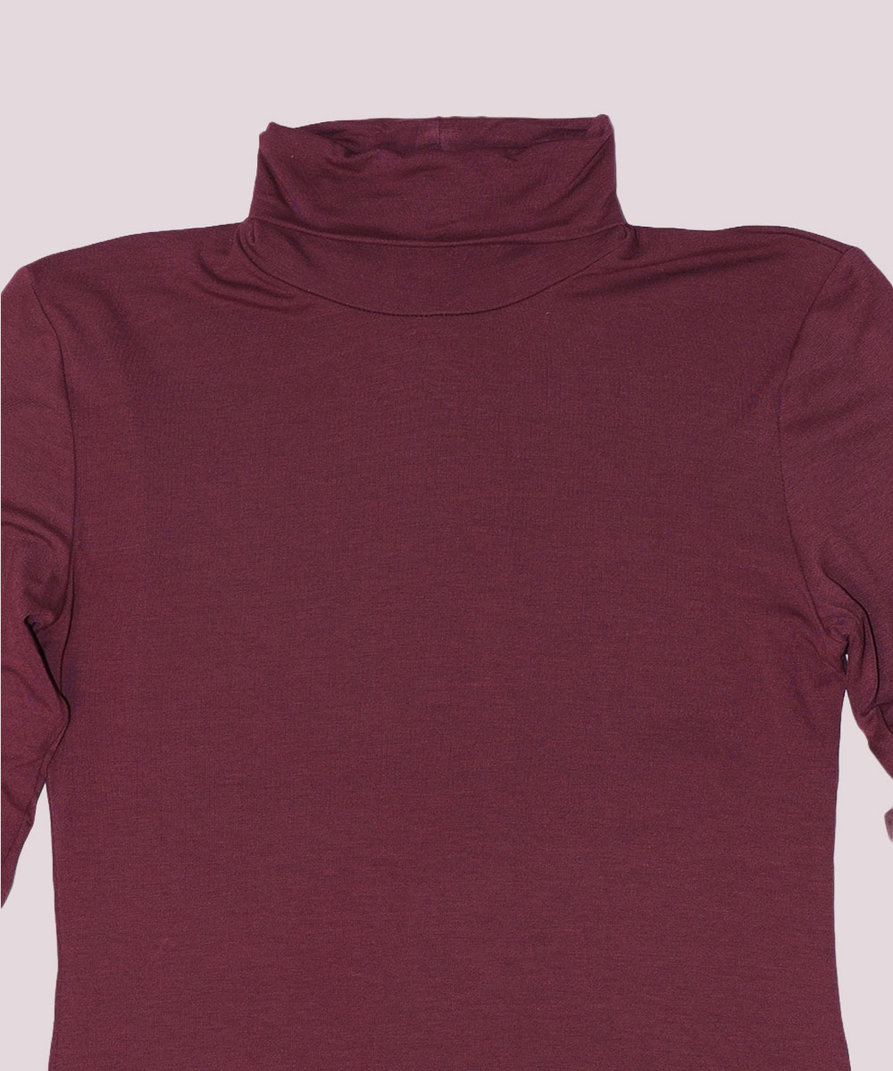 22072-3 | elevee. Es Camiseta burdeos de cuello alto elevee Es