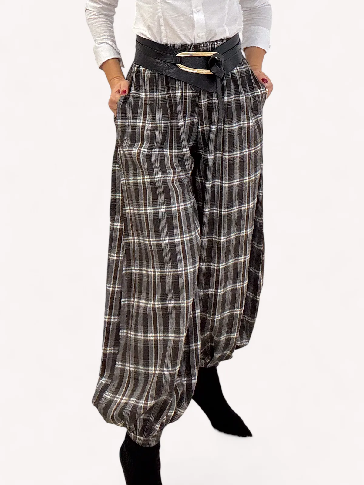 2_elevee-es. Webp | elevee. Es Pantalón bombacho gris oscuro marrón elevee Es