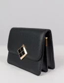 Bolso pequeño cierre geométrico negro  elevee Es