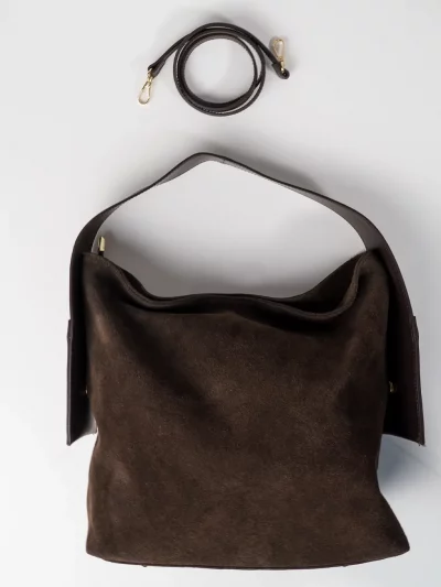 Bolso piel de ante | elevee. Es Bolso piel de ante con asa ancha y correa ajustable elevee Es
