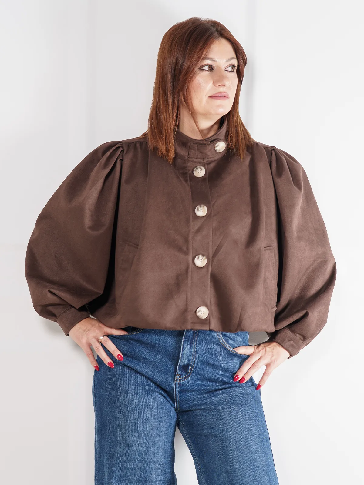 G-24581-marron-checolate-chaqueta-4_elevee-es. Webp | elevee. Es Elevee Es