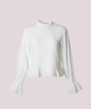 Blusa Fruncida- Blanco