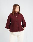 Chaqueta bouclé   burdeos  elevee Es