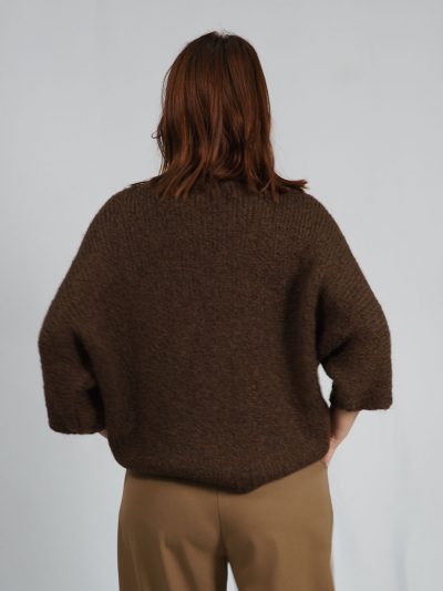 Jersey de punto suave  color marrón  elevee Es