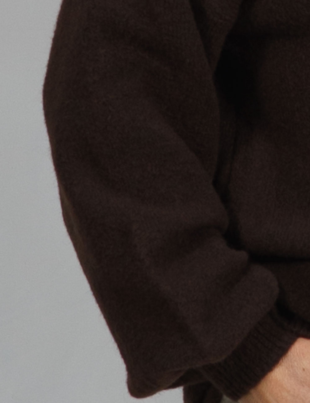 8769-jm6 | elevee. Es Jersey de punto marrón cuello v elevee Es