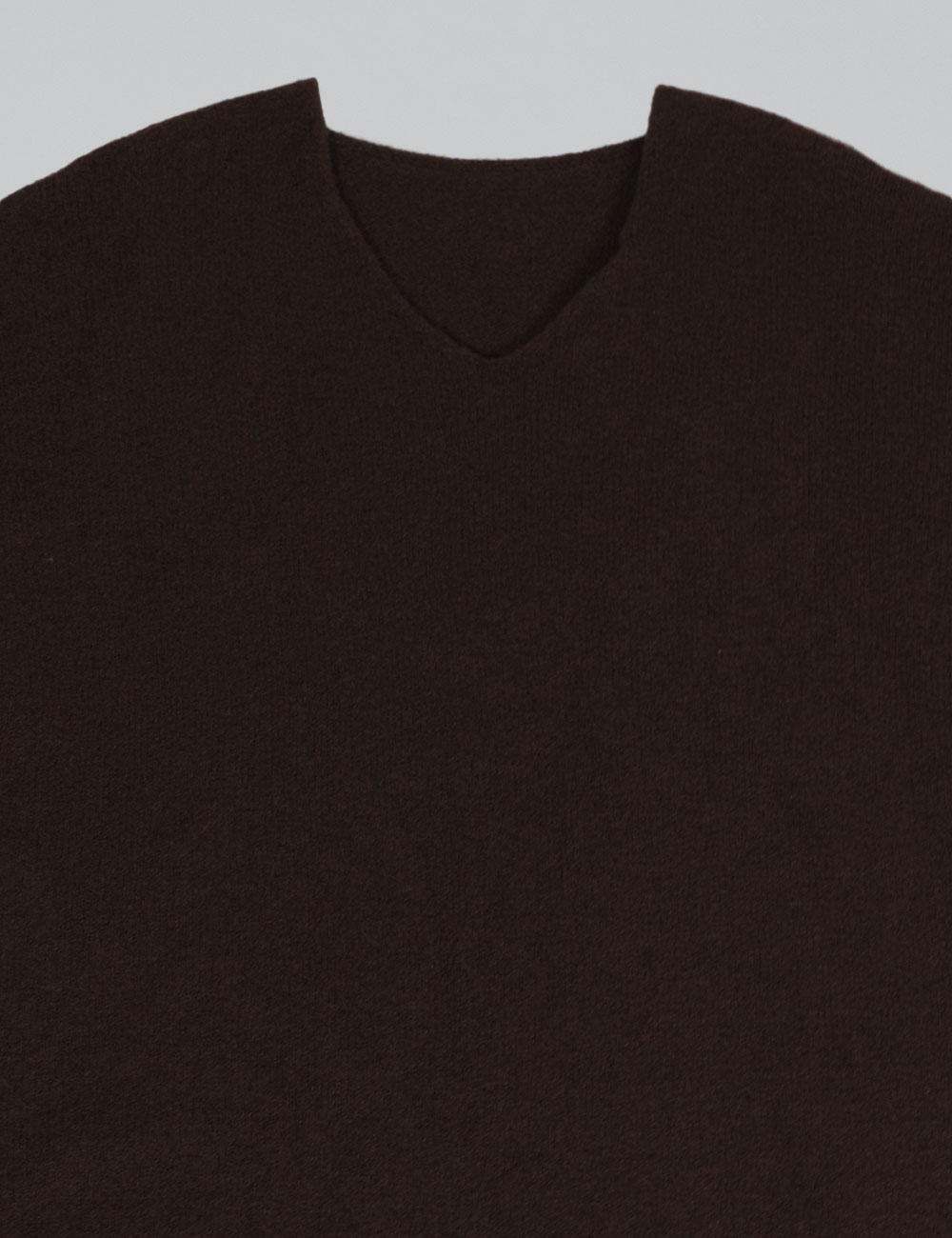 8769-jm7 | elevee. Es Jersey de punto marrón cuello v elevee Es