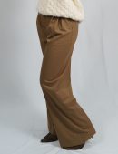 PantalÓn de pinzas recto ancho  camel  elevee Es