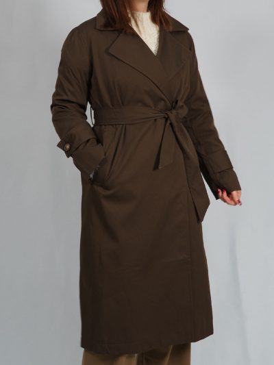 Trench largo  marrÓn  elevee Es