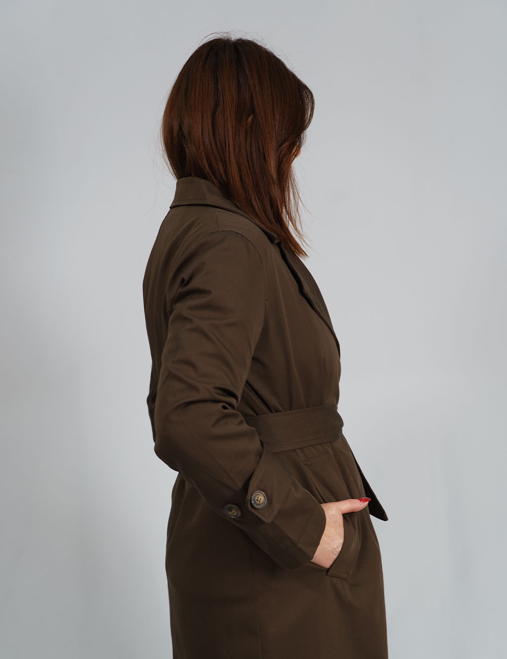 G0555015---mc4 | elevee. Es Trench largo marrÓn elevee Es