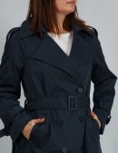 TRENCH LARGO FORRADO – AZUL MARINO