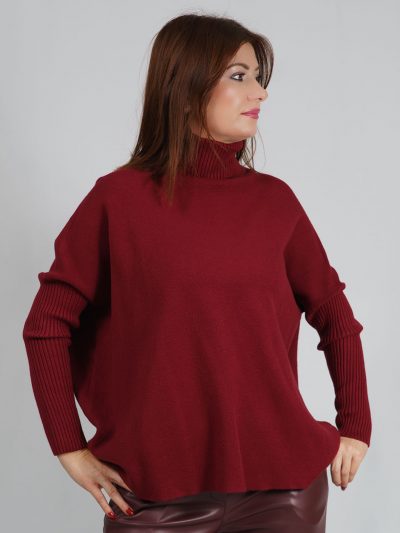 Jersey Cuello Alto - Burdeos