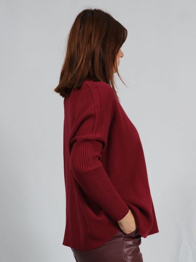 Jersey Cuello Alto - Burdeos